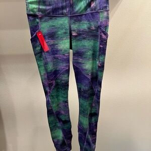 lululemon athletica Kids Purple and Green Leggings
